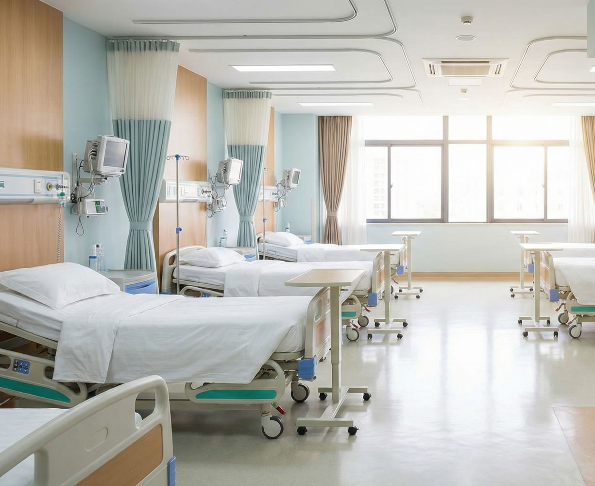 High quality medical scrubs neatly folded on a clean surface